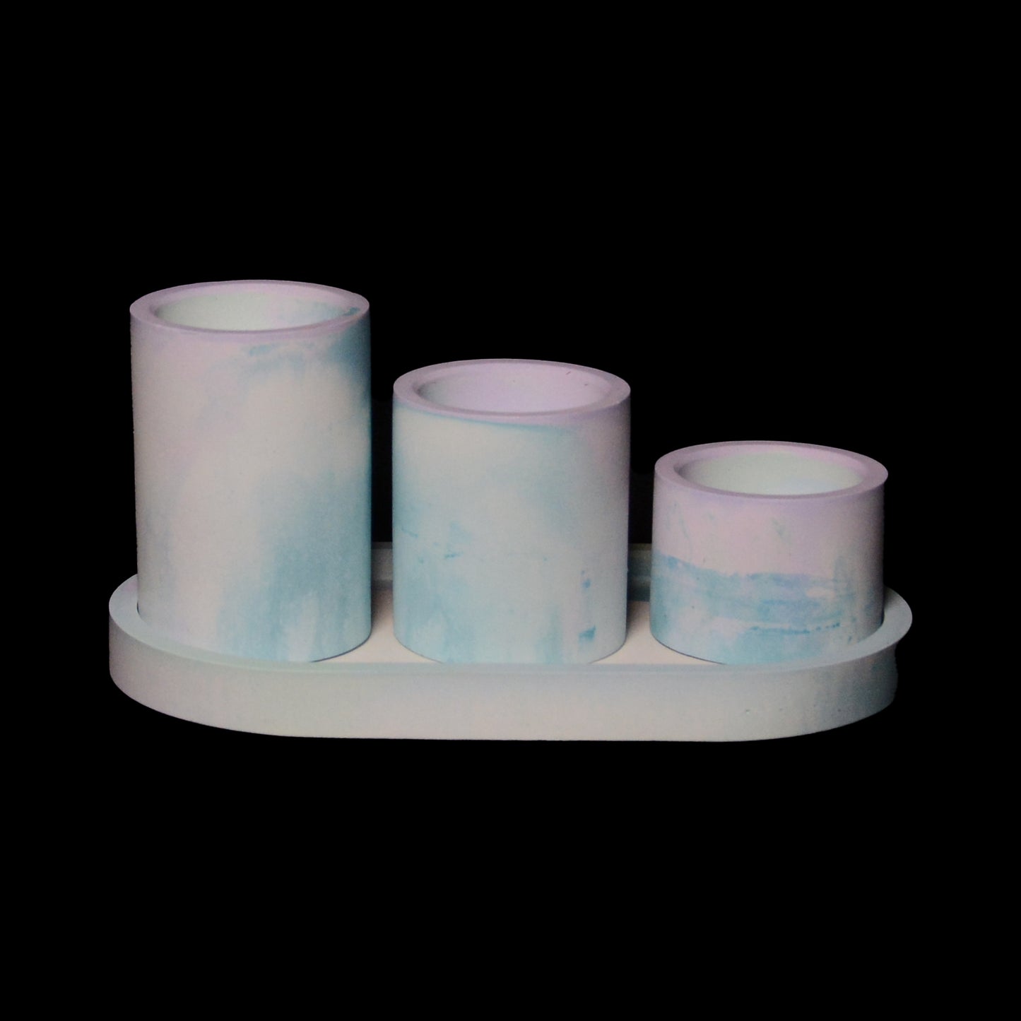 PISCES - Tray with 3 Tealight Holders