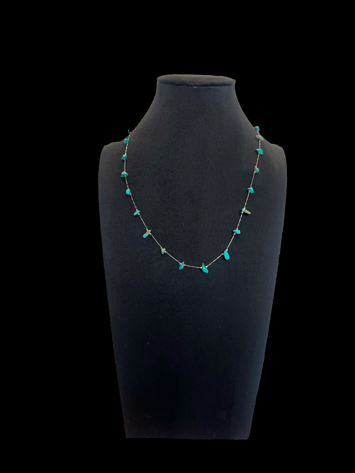 Stainless Steel Neclace with Howlite Beads