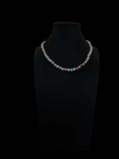Necklace "Galateia" (Agalmatolite)