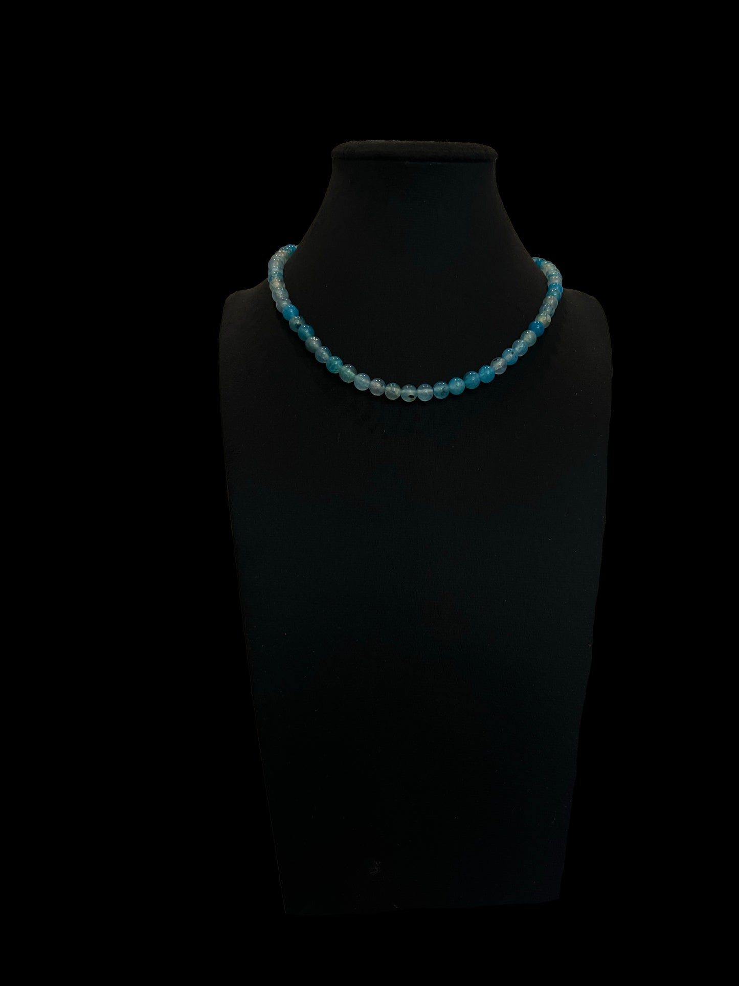 Necklace "Blue Horizon" (Blue Agate)