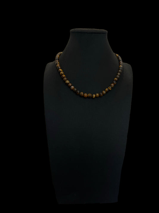 Necklace "Solis" (Tiger Eye)