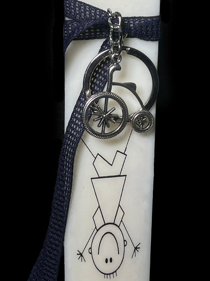 Easter Candle - Boy / Bicycle