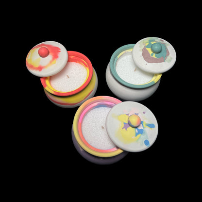 CANCER - Candle Vessel (Cauldron with Lid)