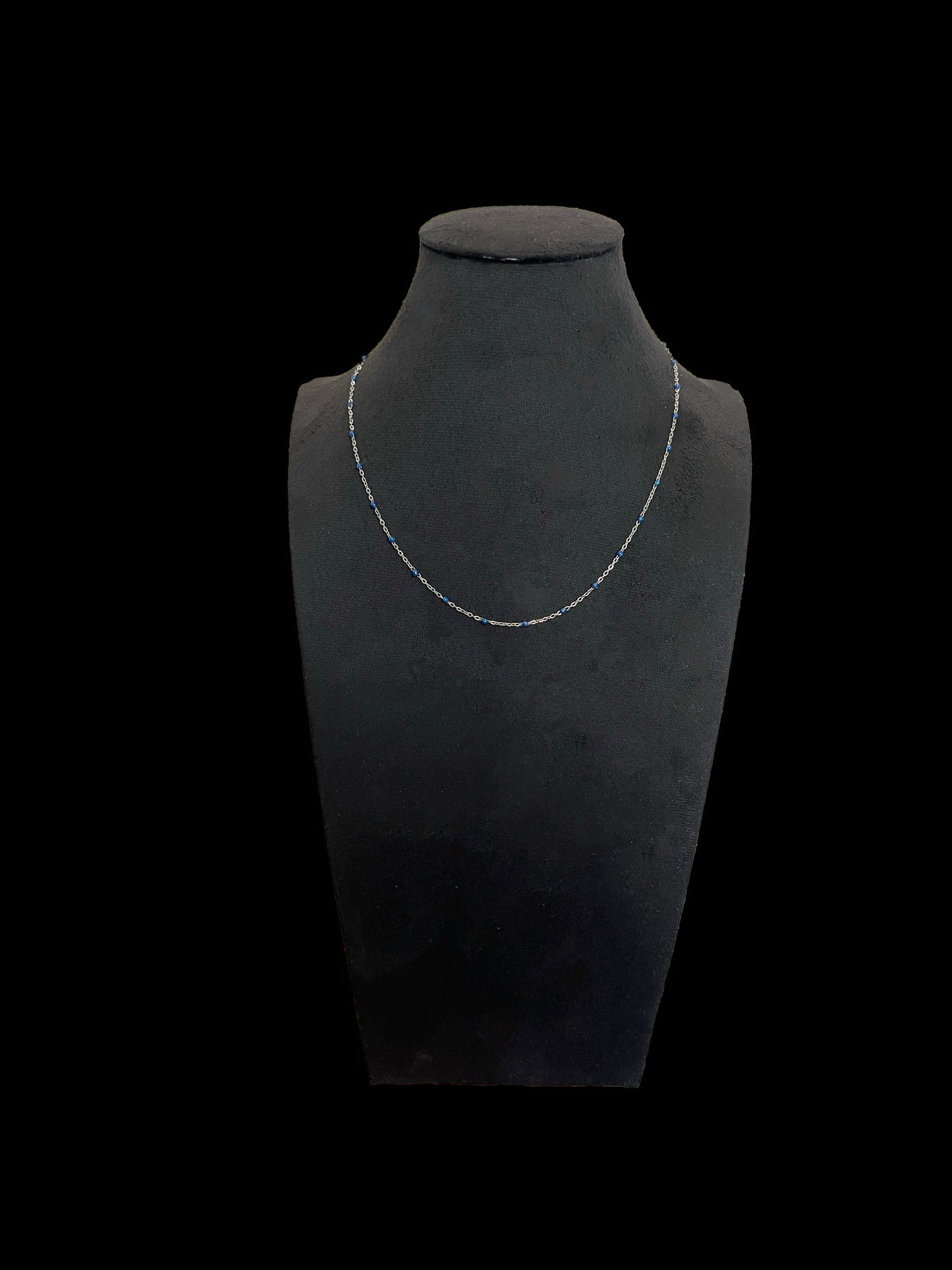 Stainless Steel Chain with Enameled Glitter