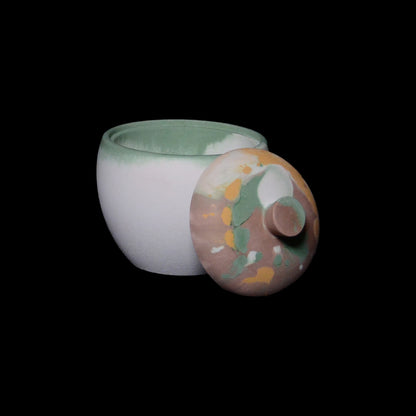 VIRGO - Candle Vessel (Cauldron with Lid)