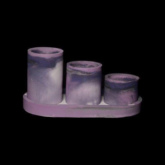 SCORPIO - Tray with 3 Tealight Holders