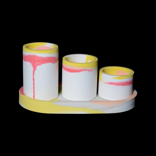 ARIES - Tray with 3 Tealight Holders