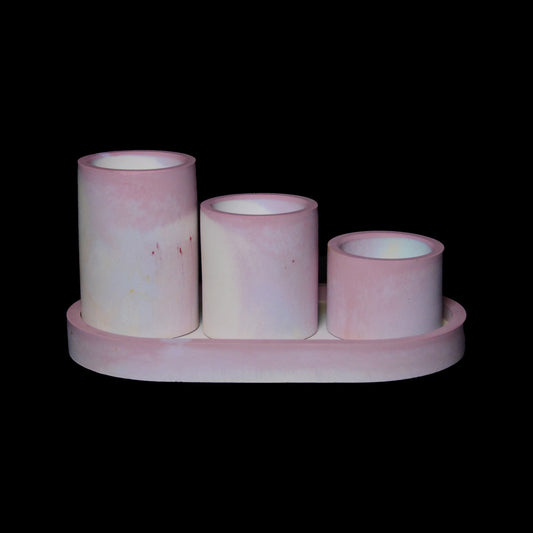 LIBRA - Tray with 3 Tealight Holders