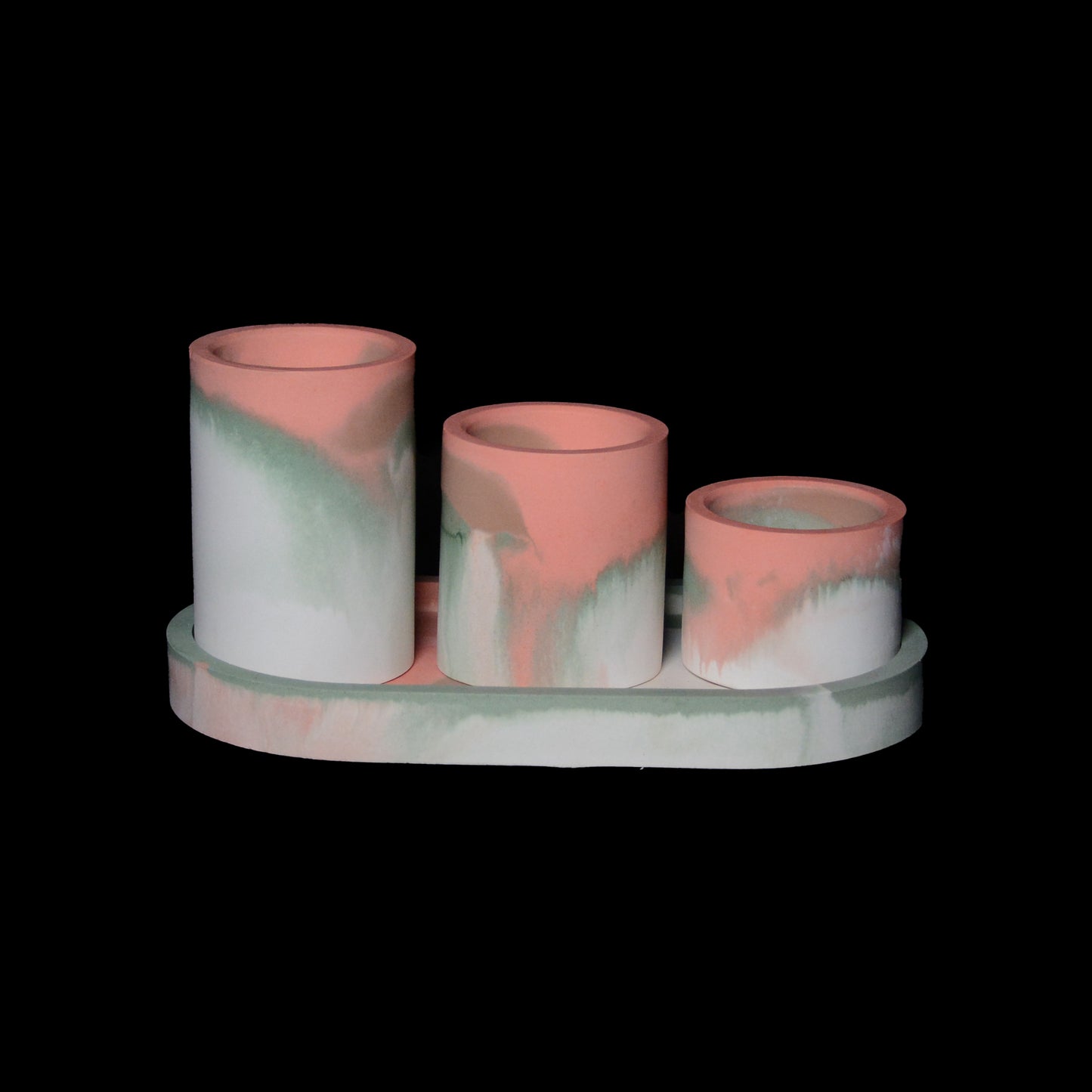 TAURUS - Tray with 3 Tealight Holders