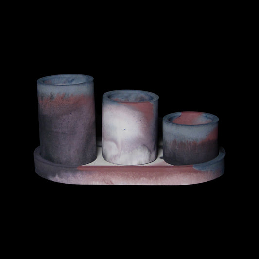 SCORPIO - Tray with 3 Tealight Holders