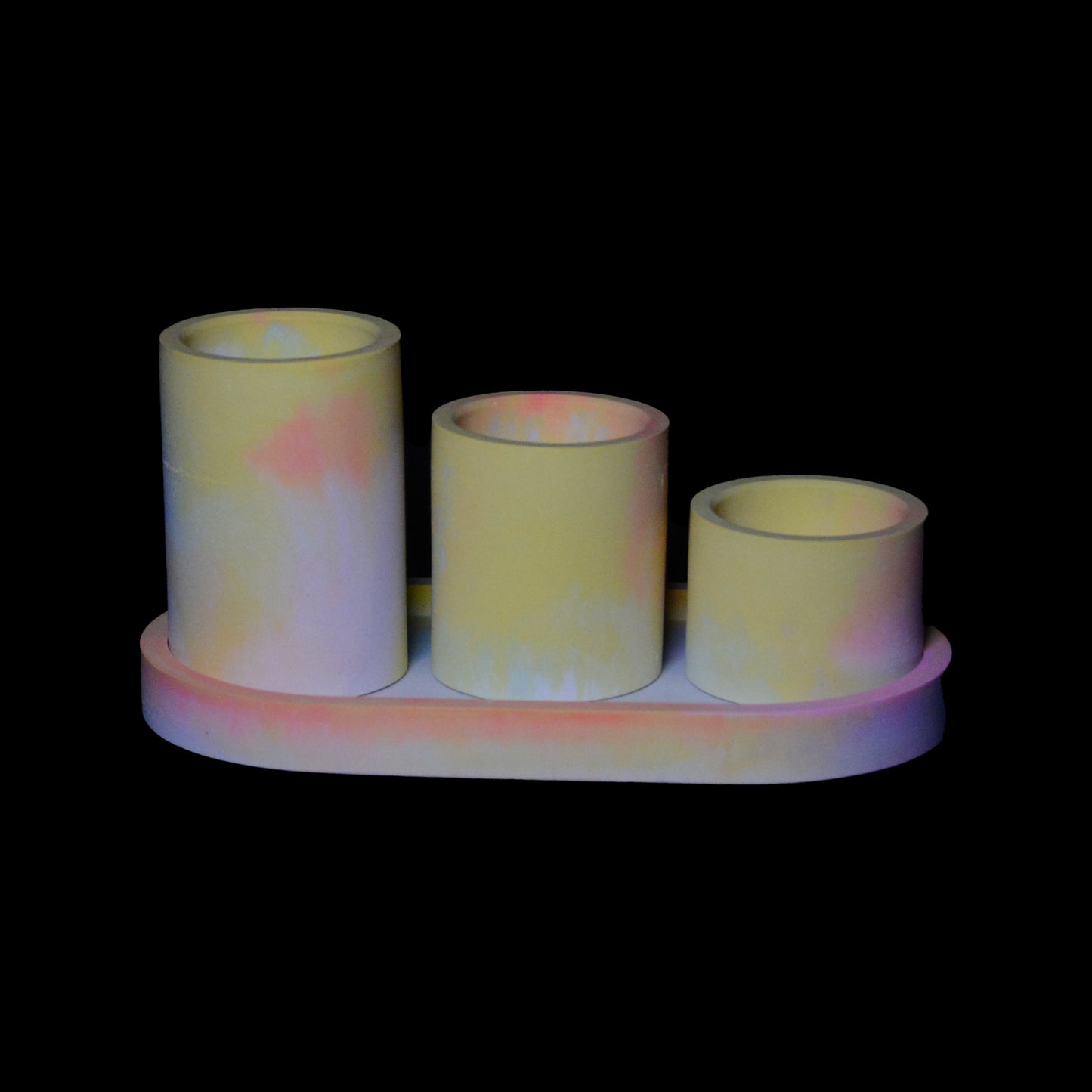 GEMINI - Tray with 3 Tealight Holders