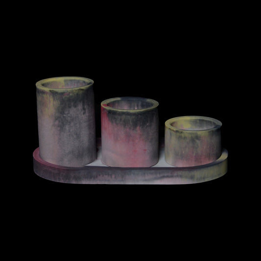 ARIES - Tray with 3 Tealight Holders