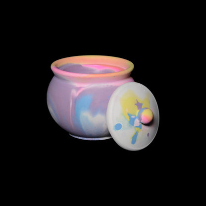 SAGITTARIUS - Candle Vessel (Cauldron with Lid)