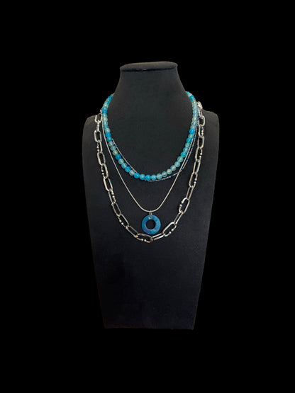 Blue Agate Necklace