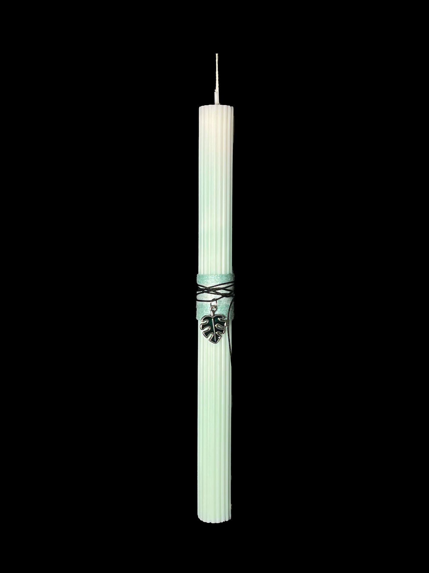 Easter Candle - Monstera Leaf
