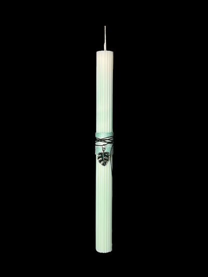 Easter Candle - Monstera Leaf